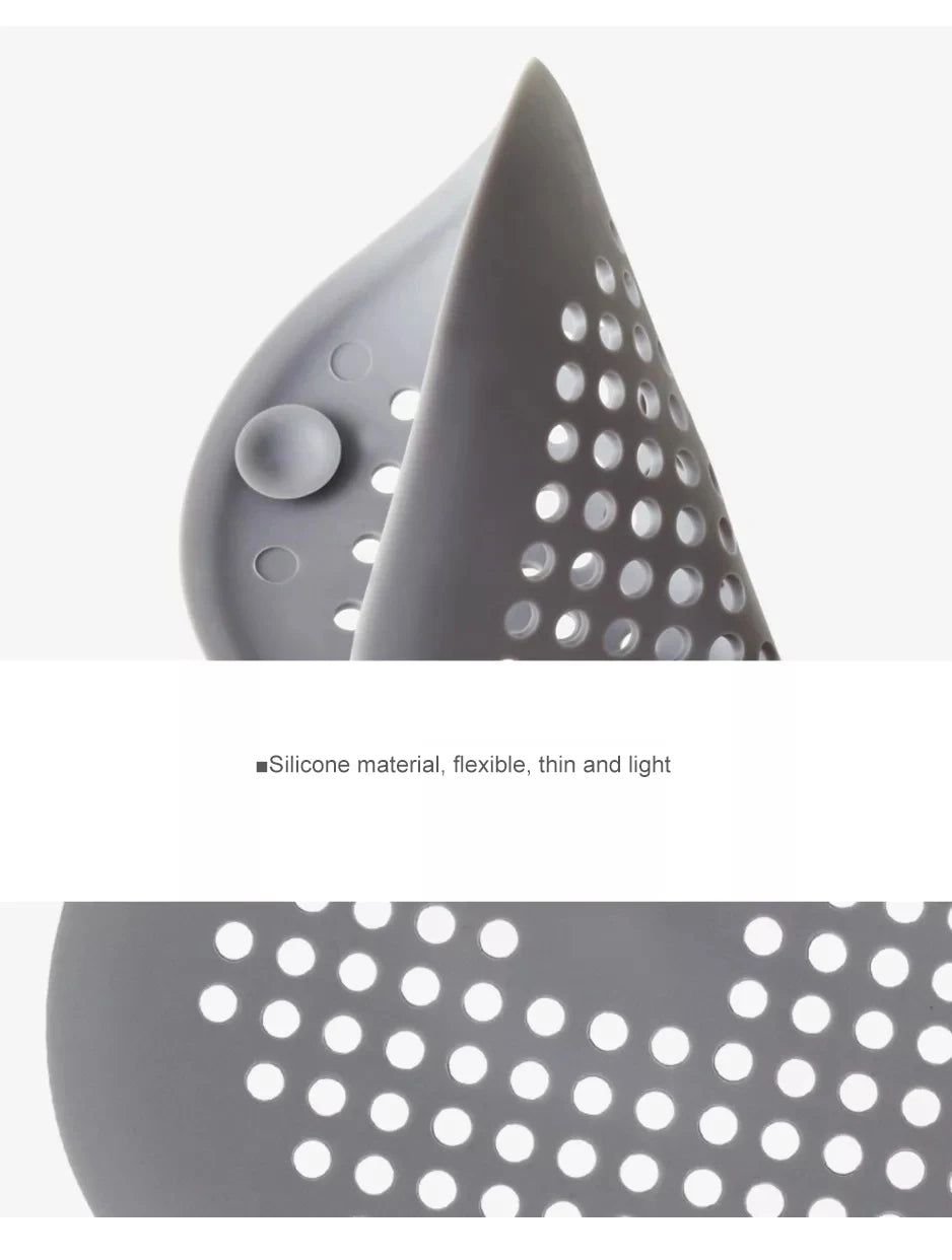 Silicone Sink Strainer Shower Drain Hair Catcher Bathtub Floor Filter Plug Cover
