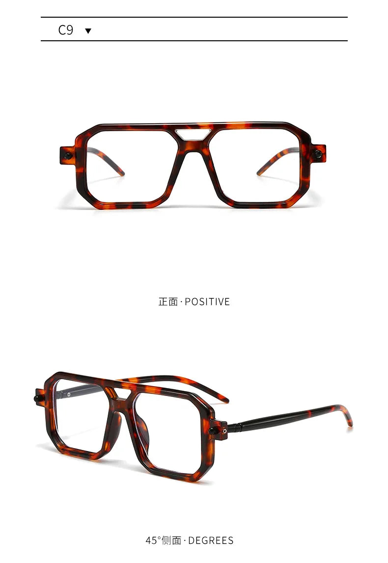 Polygon Sunglasses Rectangle Fashion Popular Women Men Shades Square Sun Glasses for Female Male Summer Traveling Glasses