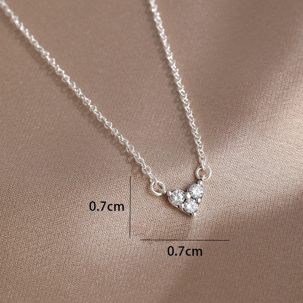 925 Sterling Silver Colorful Heart Necklace 2026
