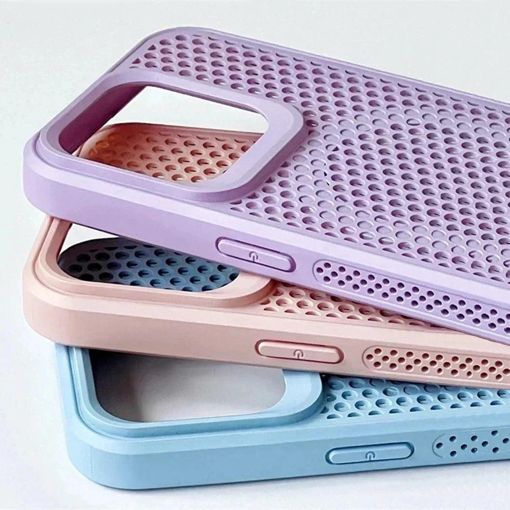 MagSafe Cooling Case for iPhone – Breathable Mesh Hard Cover