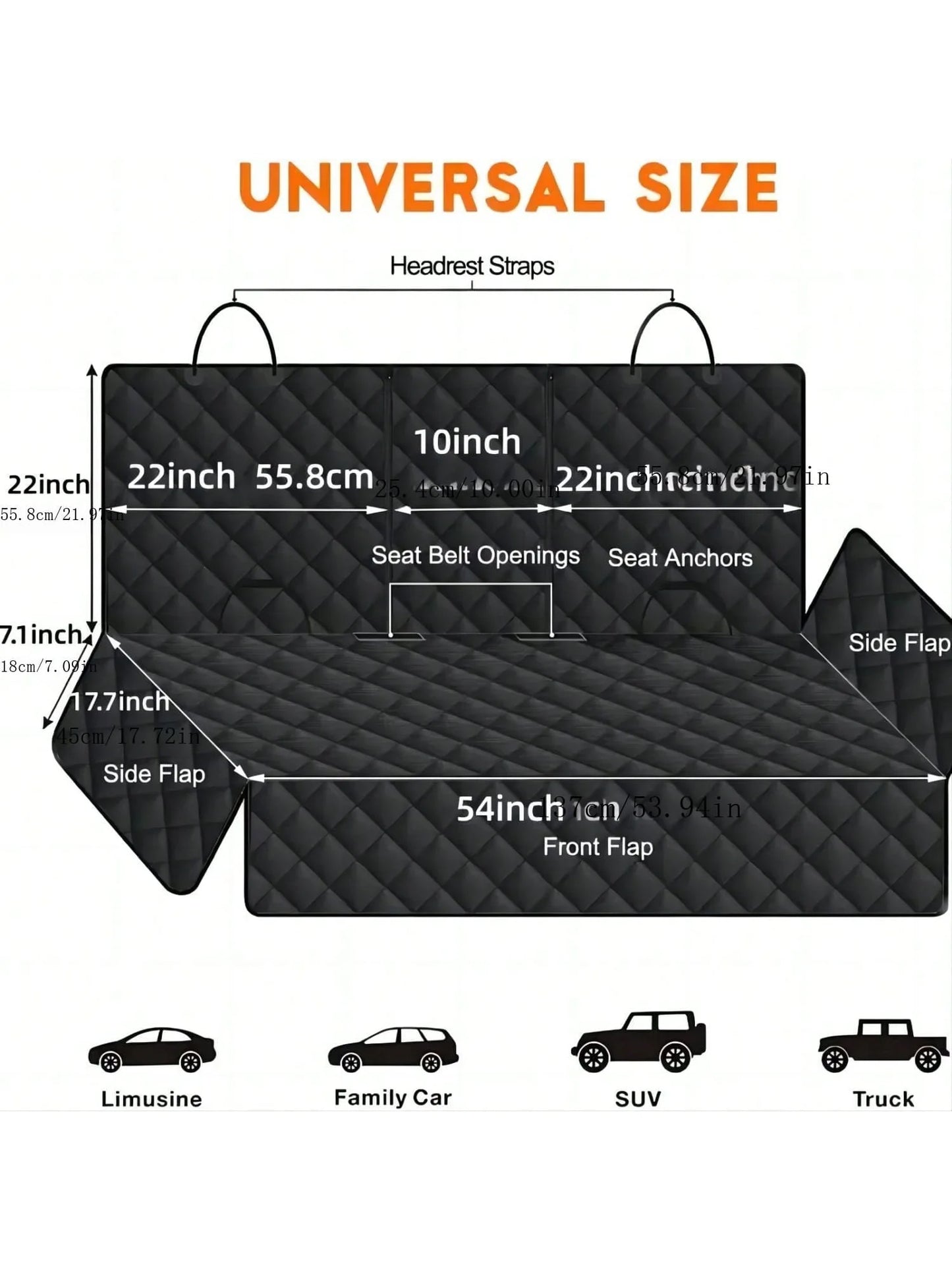 Waterproof Dog Car Seat Cover & Pet Travel Mat