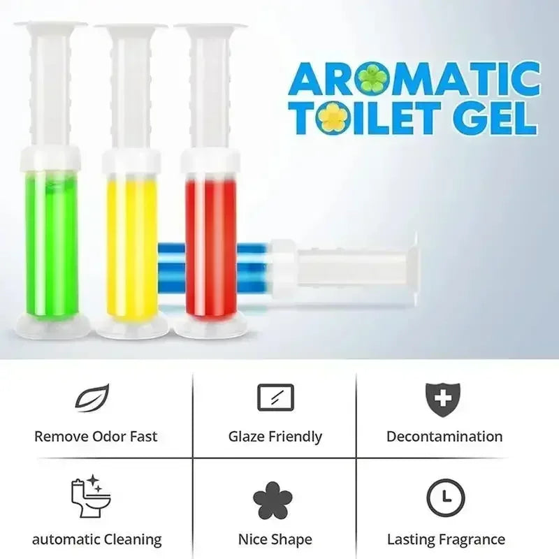 Automatic Toilet Cleaning Gel Tablets - Fragrance Deodorizer & Freshener