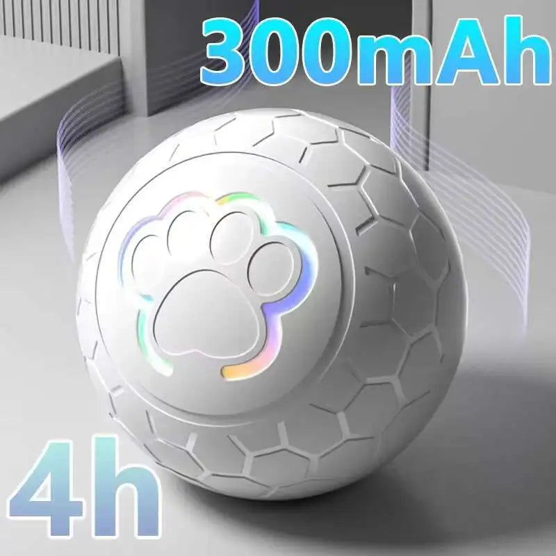 Smart Interactive Dog Toy Ball – USB Rechargeable Automatic Bouncing LED Pet Toy for Dogs & Cats