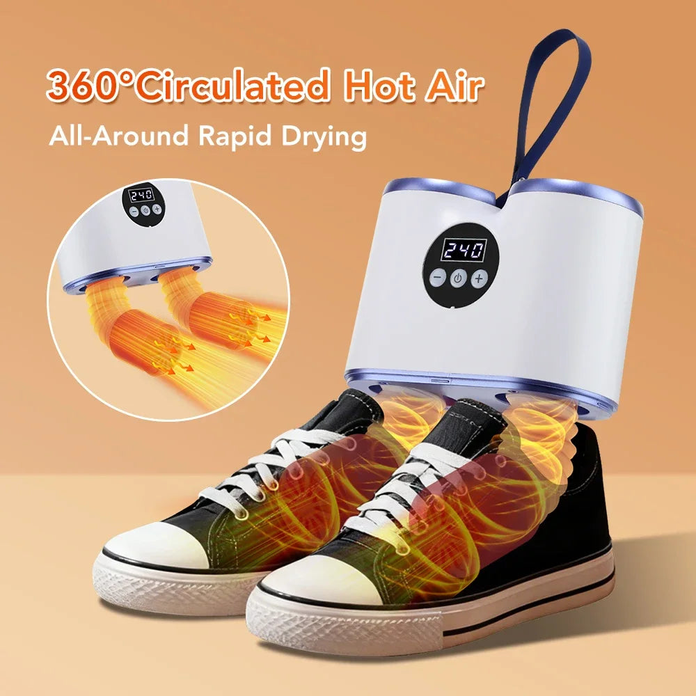 Portable Shoe Dryer with Timer – Fast Drying Boot & Sneaker Heater