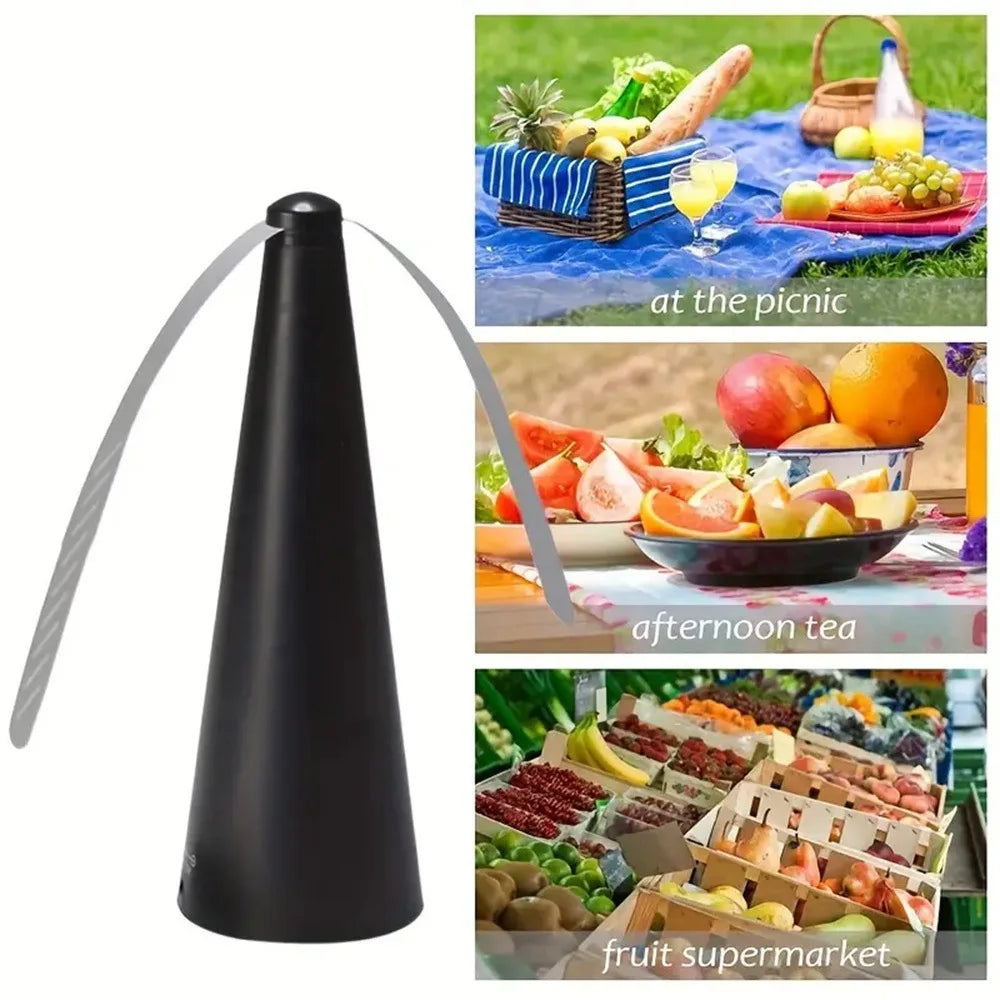 Multifunctional Outdoor Fly 360° Rotating Type Food Food, Pest Repellent Table Fan, Hiking Camping Equipment