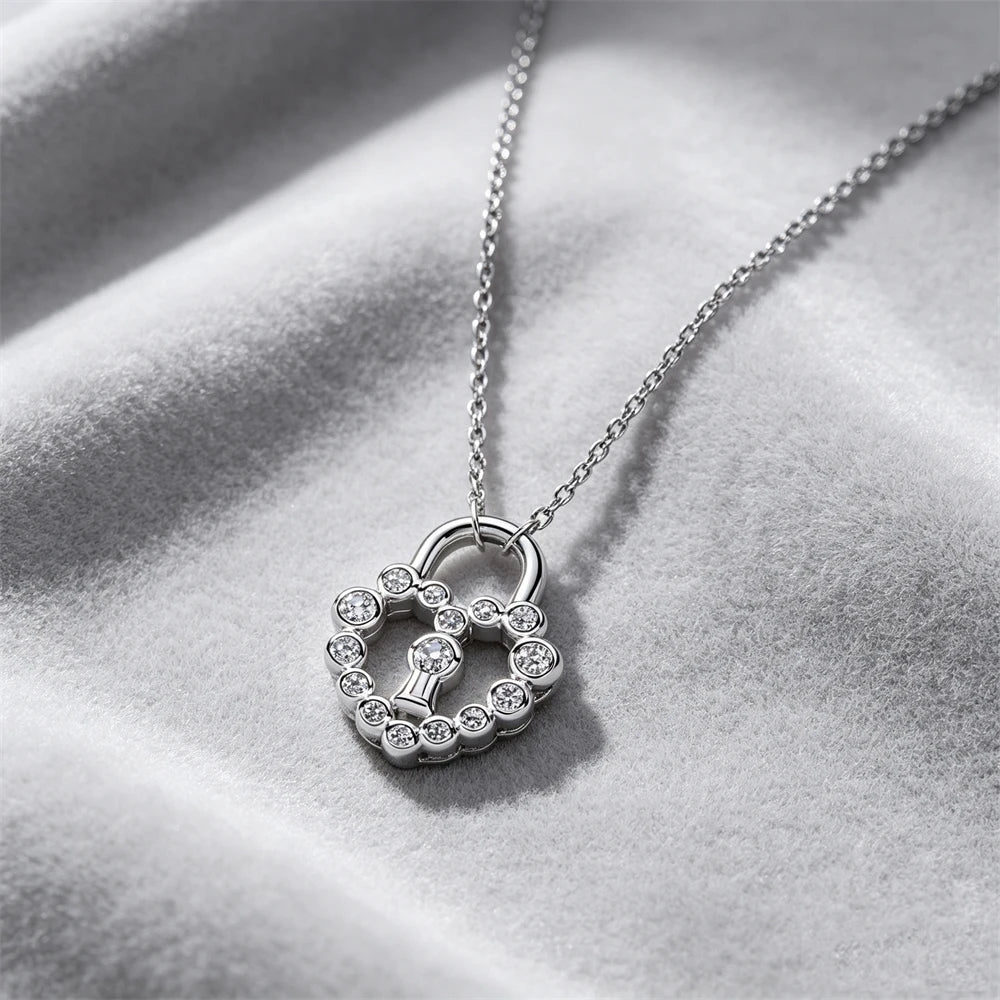 925 Sterling Silver Colorful Heart Necklace 2026