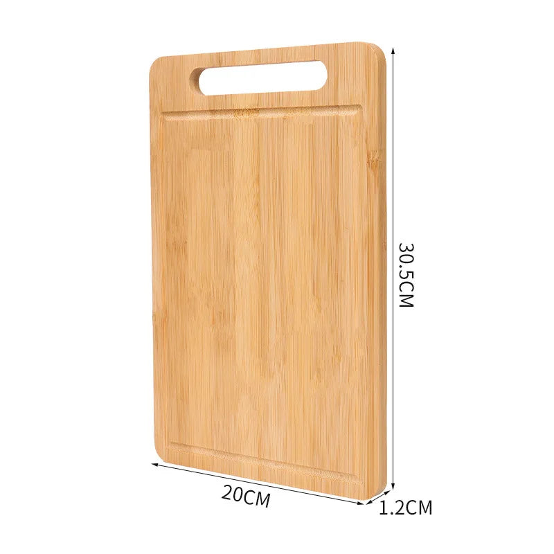 WXCOO Double-Sided Bamboo Cutting Board Natural Moso Bamboo Anti-Mold Kitchen Chopping Board Household Bamboo Board Tools