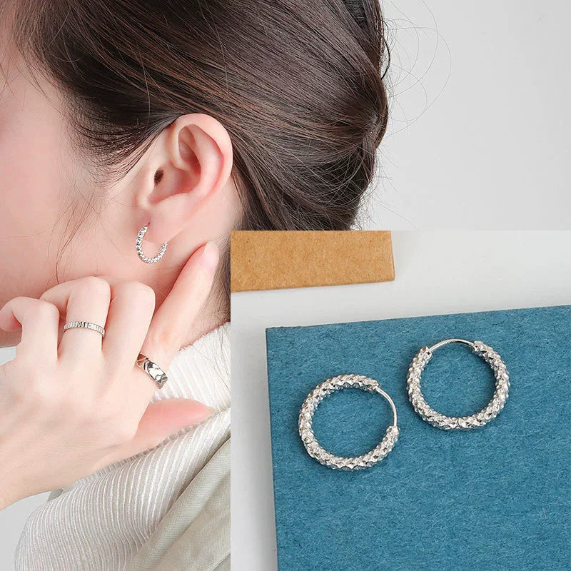 VENTFILLE 925 Sterling Silver Star Earring for Women Girl Personal Originality Trend Hip Hop Neutral Jewelry Gift Dropshipping