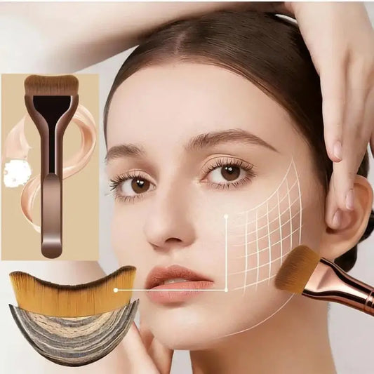 Lymphatic Contour Face and Body Brush Ultra Thin Wide Tongue Massager for Dry Brushing