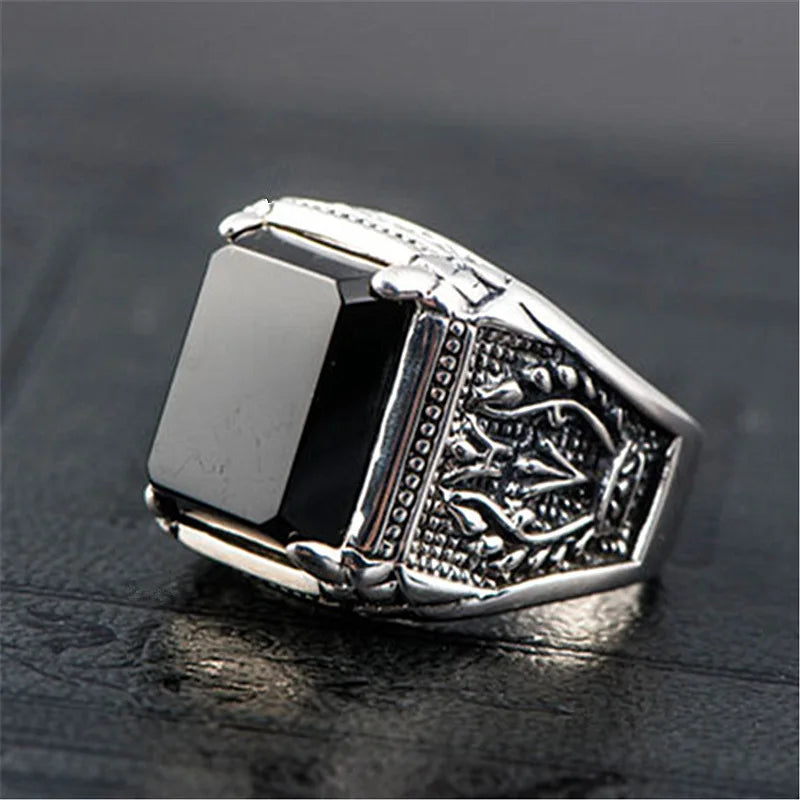925 Sterling Silver Men Rings High Quality for Men Temperament Banquet Wedding Jewelry Anniversary Party Gift