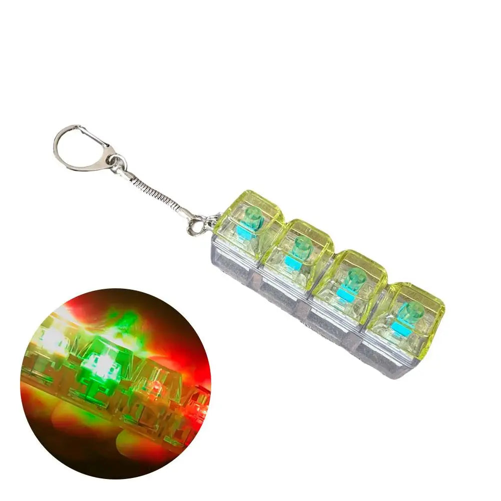 LED Keyboard Fidget Keychain – Clicker Stress Relief Toy