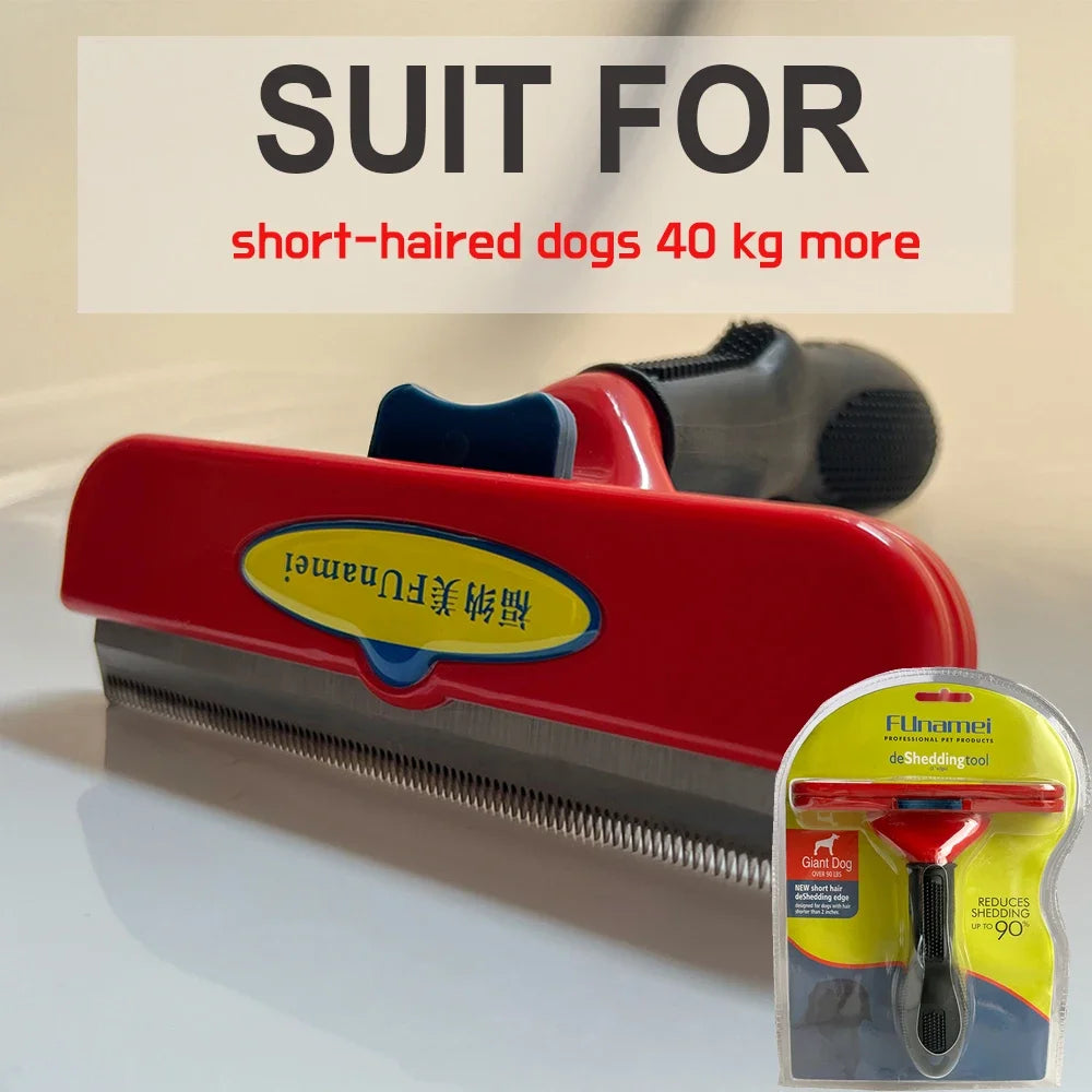 Pet Grooming Brush for Dogs & Cats – Hair Removal & Massage Comb Tool