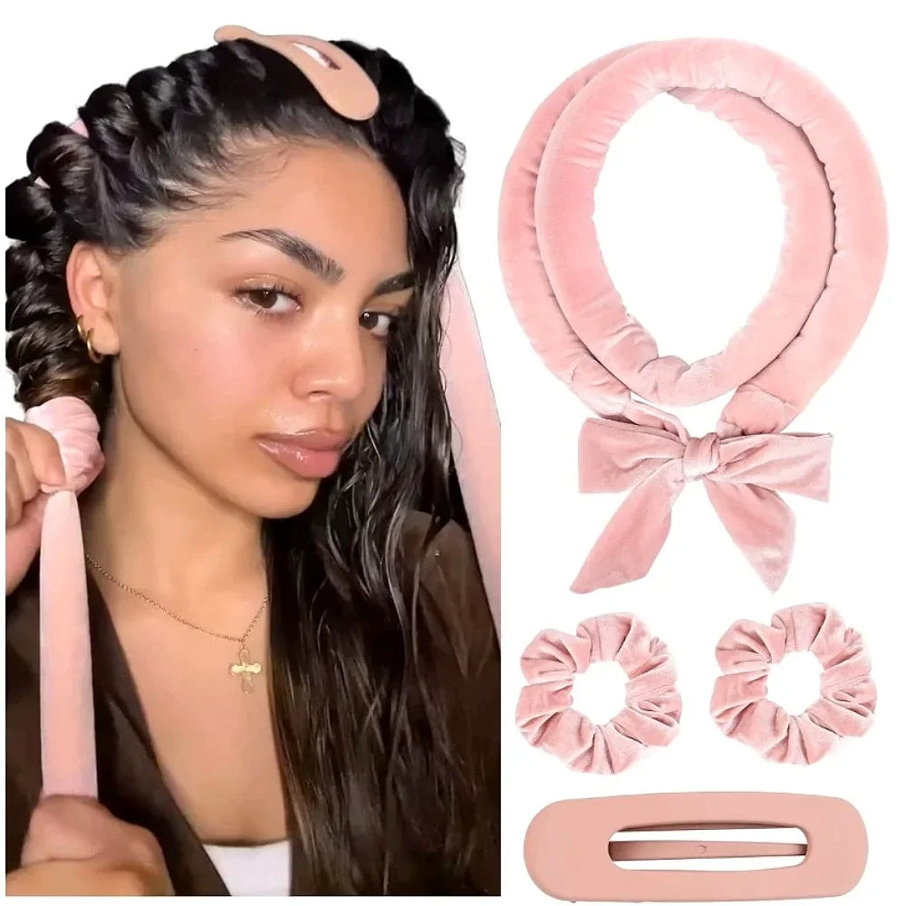 Heatless Curling Rod Headband | Silk Lazy Sleeping Hair Curler