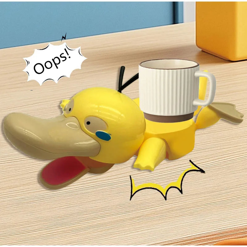 3D Cute Duck Coaster – Funny Pressable Stress Relief Desk Decor