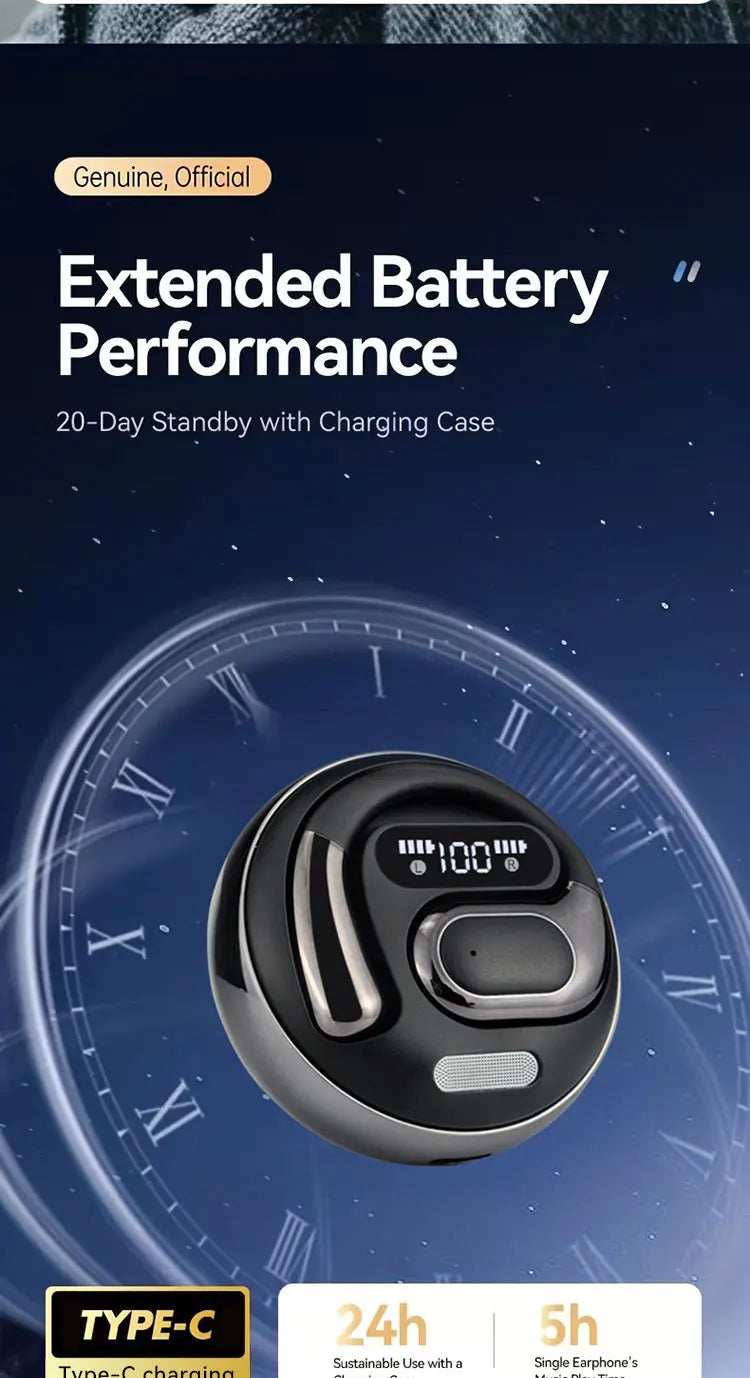 TWS Sports Wireless Bluetooth AI Translator Earbuds – Real-Time Language Translation & Noise Reduction