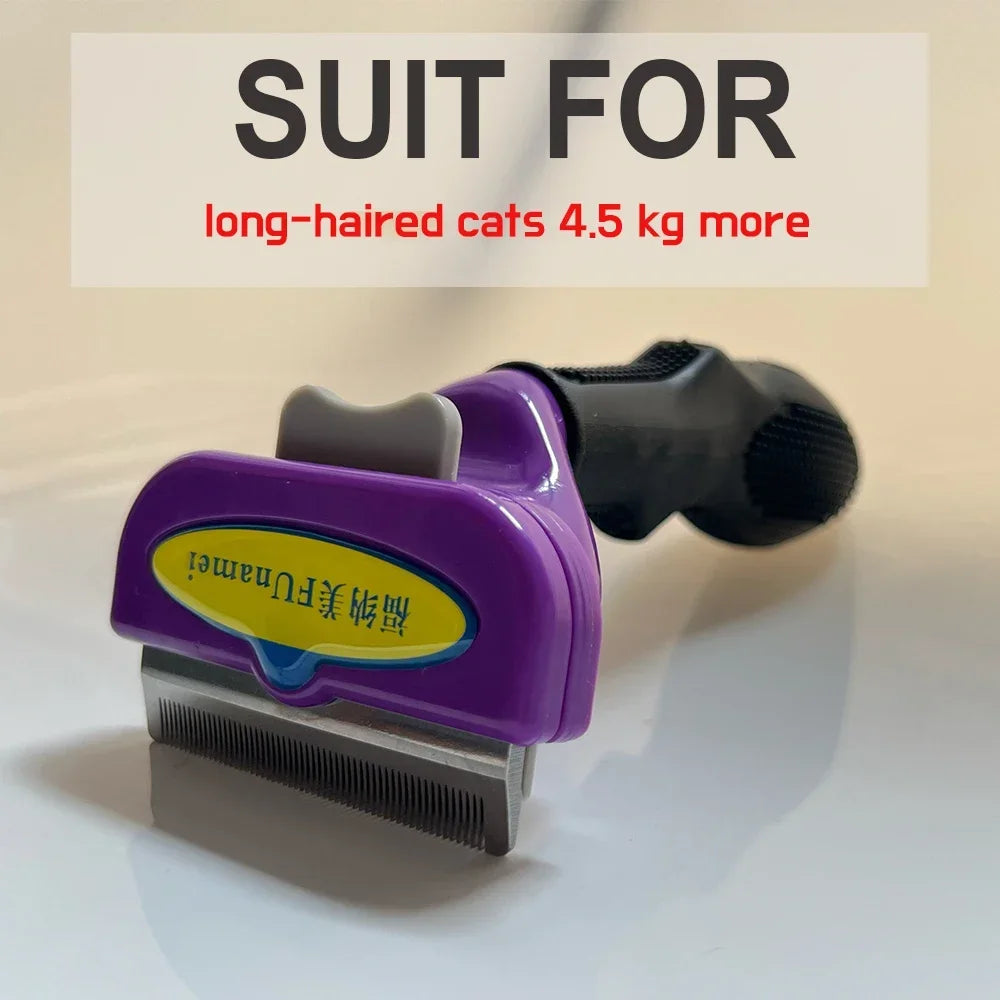 Pet Grooming Brush for Dogs & Cats – Hair Removal & Massage Comb Tool