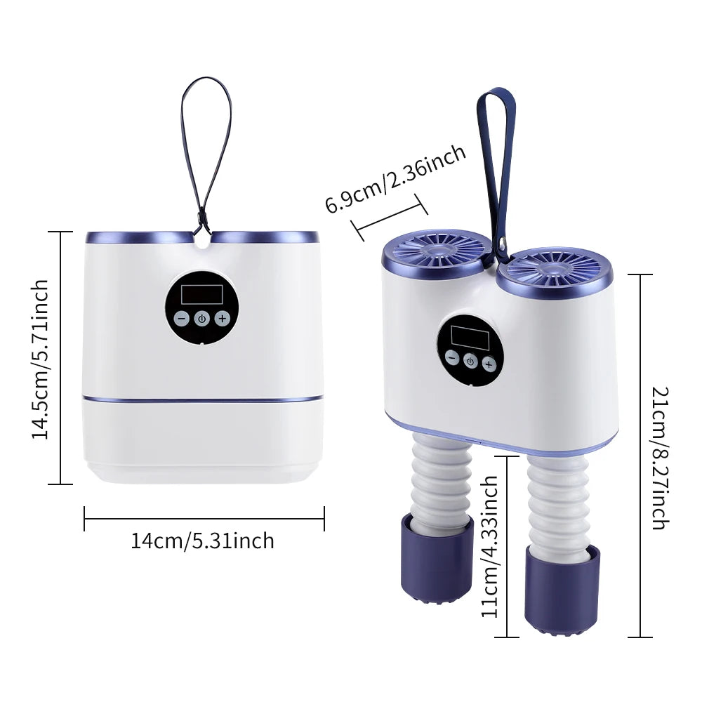 Portable Shoe Dryer with Timer – Fast Drying Boot & Sneaker Heater