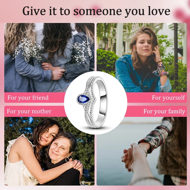 925 Sterling Silver Blue Evil Eyes Ring Original Design Zircon Finger Lucky Sign Rings for Women High Quality Fine Jewelry Gift