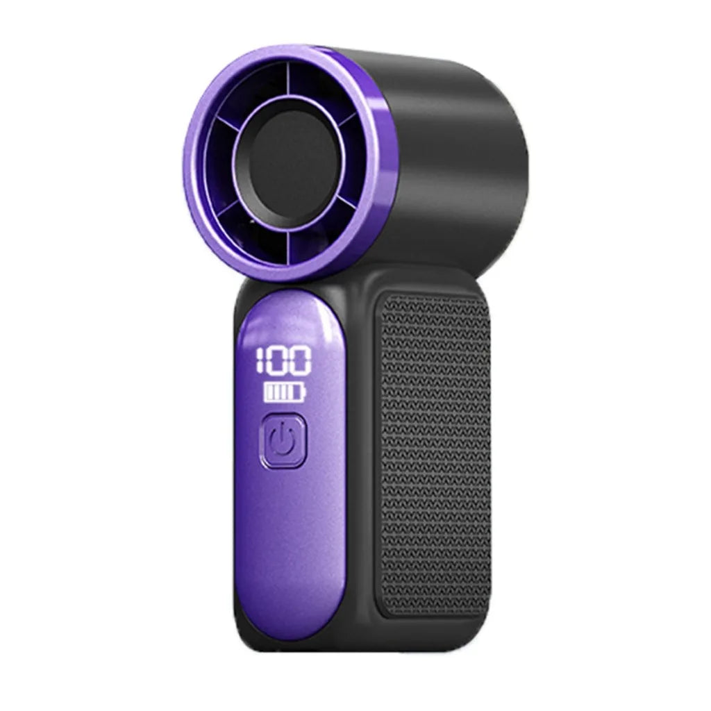 Mini Handheld Turbo Fan Portable High Speed Cooling Blower with 100 Speed Settings