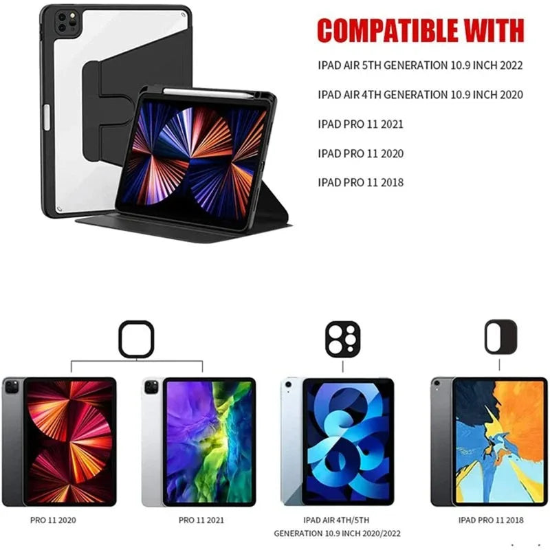 360° Rotating iPad Smart Case (Universal Fit)