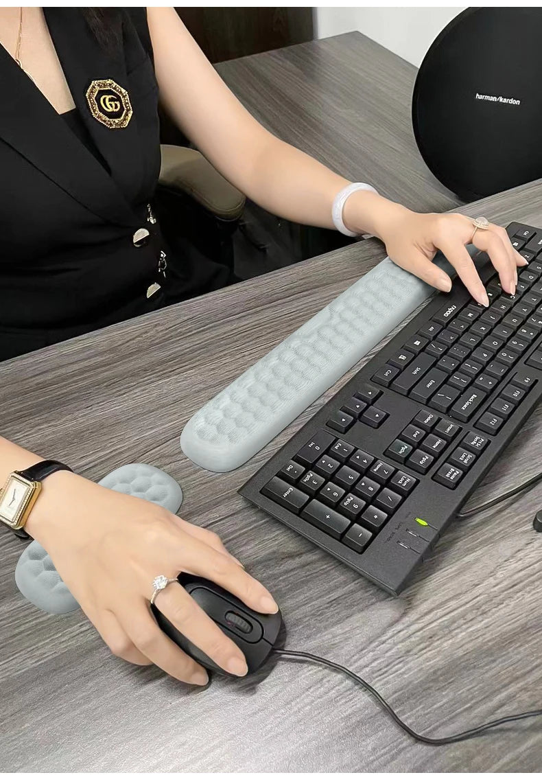 Ergonomic Keyboard & Mouse Wrist Rest Pad
