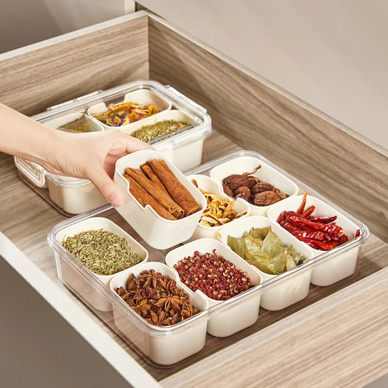 8-Grid Divided Snack Storage Box