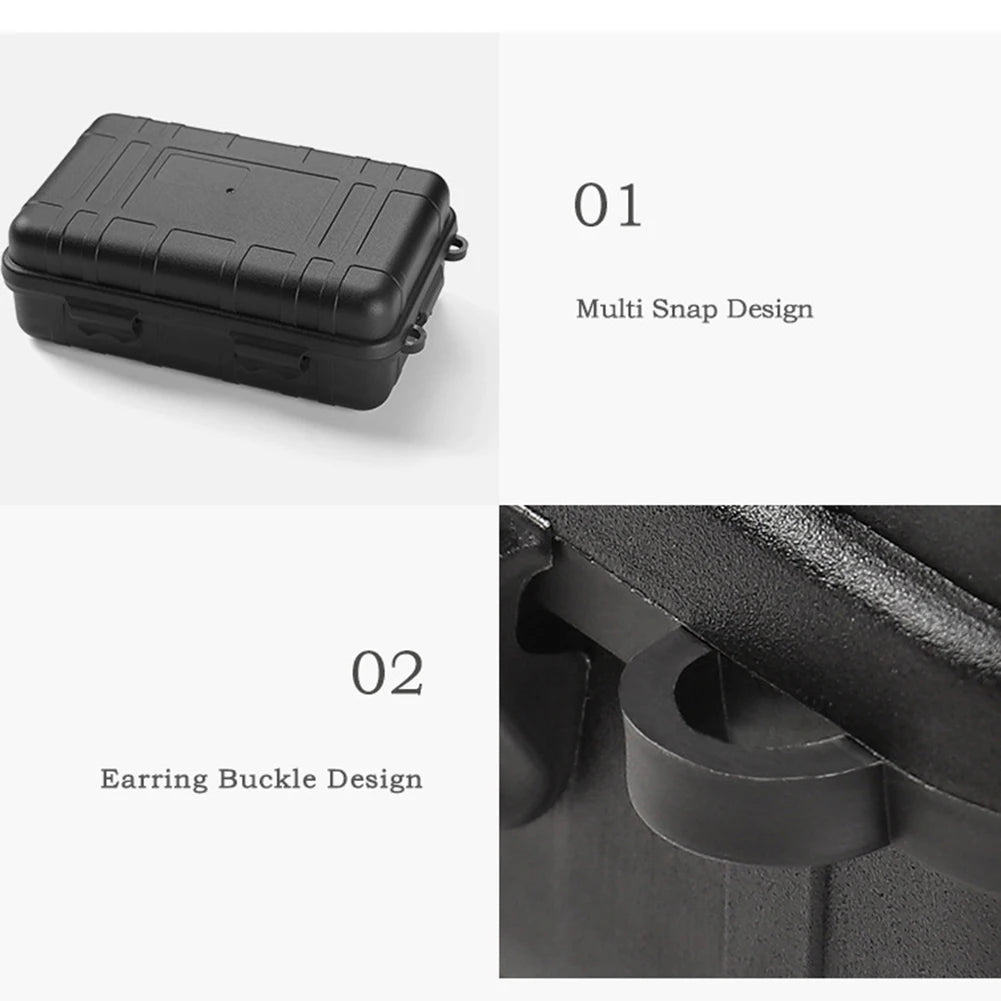 Waterproof Dry Storage Box Portable Plastic Sealed EDC Survival Tool Gear Case