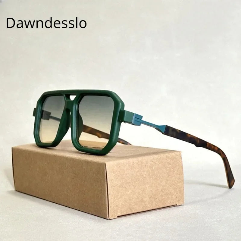 2025 Vintage Fashion Sun Protection Sunglasses for Men Square Shades Retro Flair Sunglasses Womens Trendy Shades Gafas De Sol