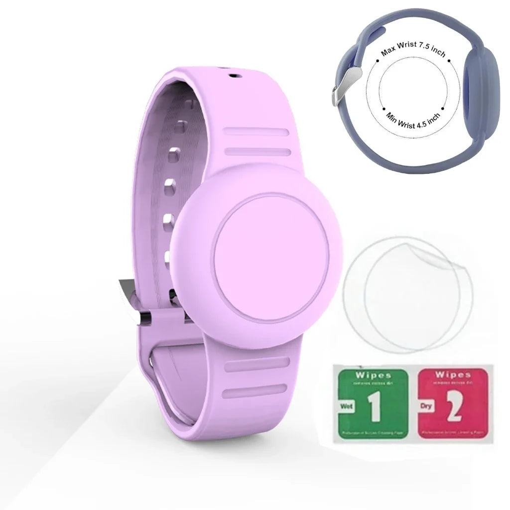 Waterproof AirTag Bracelet for Kids Nylon Hidden Tracker Wristband Toddler Band