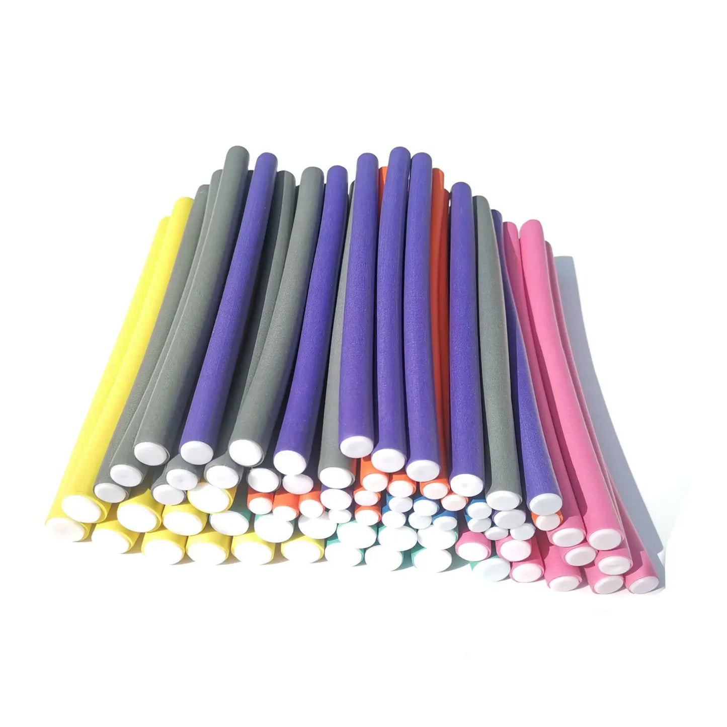 10pcs Flexible Hair Curling Rods Soft Foam Bendy Twist Flexi Rollers No Heat Styling