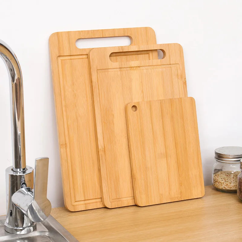 WXCOO Double-Sided Bamboo Cutting Board Natural Moso Bamboo Anti-Mold Kitchen Chopping Board Household Bamboo Board Tools
