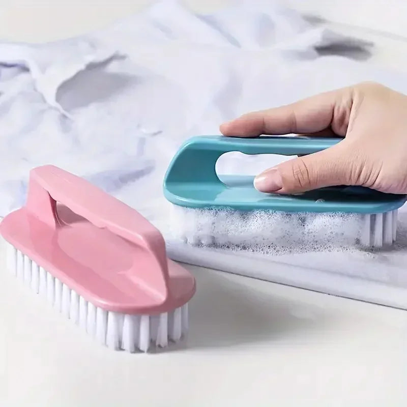 1PC Stiff Bristle Shoe Wash Plastic Brush Multi-functional Household Hand-held Cleaning Brush Laundry Bathroom Brush
