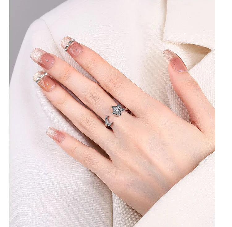 925 Sterling Silver Rotatable Sunflower Ring