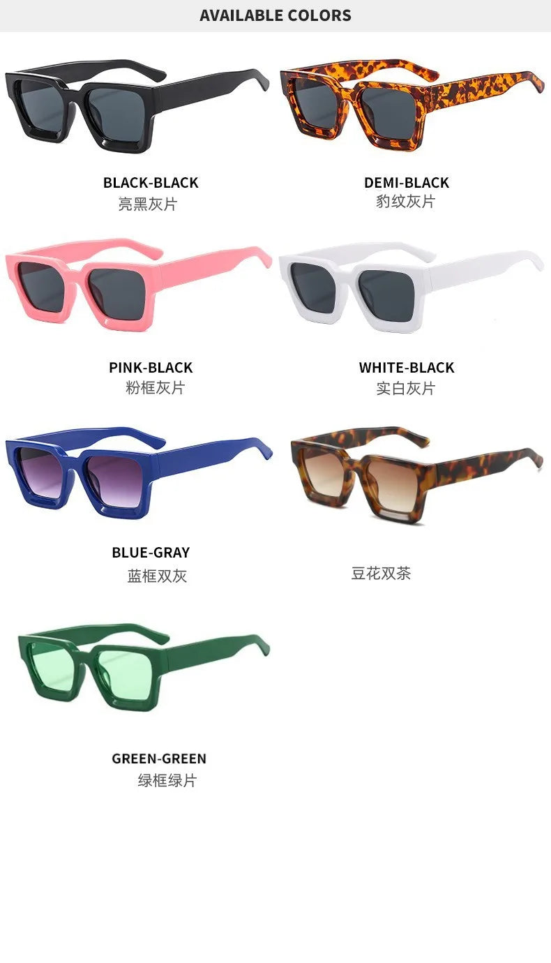 Fahion Vintage Small Square Sunglasses Men Women Retro Brand Designer Green Sun Glasses Unisex Ins Popular Shades Eyewear UV400
