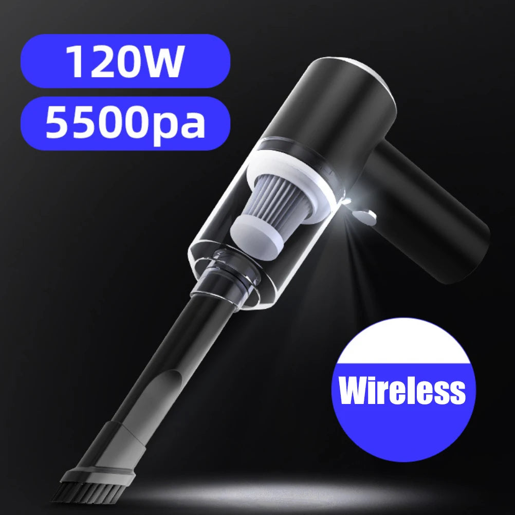 Mini Handheld Car Vacuum Cleaner & Interior Blower | Lightweight Wet & Dry Solution