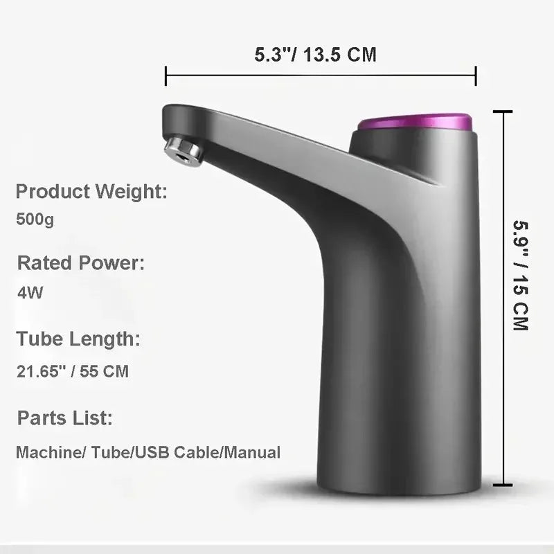 USB Rechargeable 5-Gallon Water Dispenser Pump