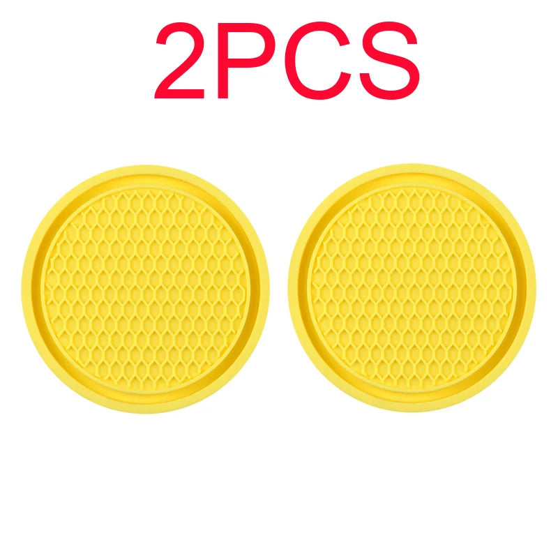 Rhinestone Non-Slip Car Cup Pad Interior Decor