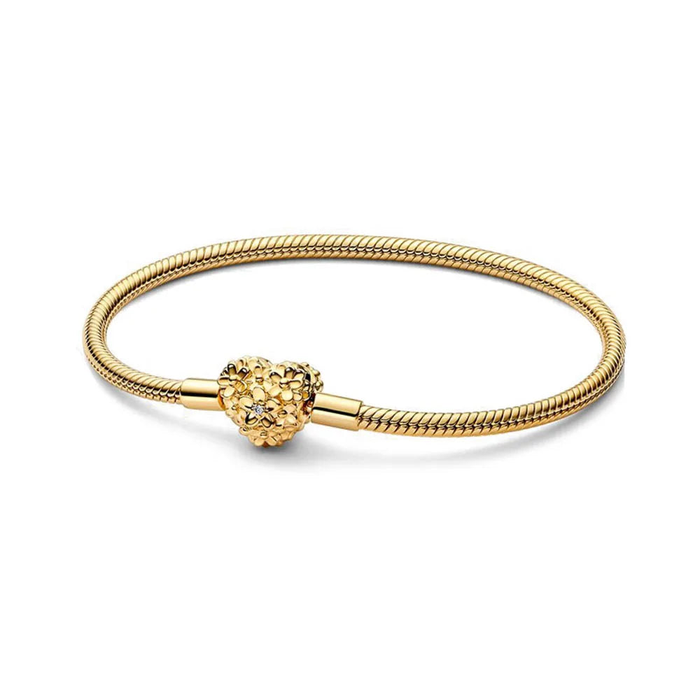 Hot Selling 925 Silver Flower Shaped, Heart Shaped, Butterfly Bracelet, Suitable For European Women's Fashionable Luxury Jewelry