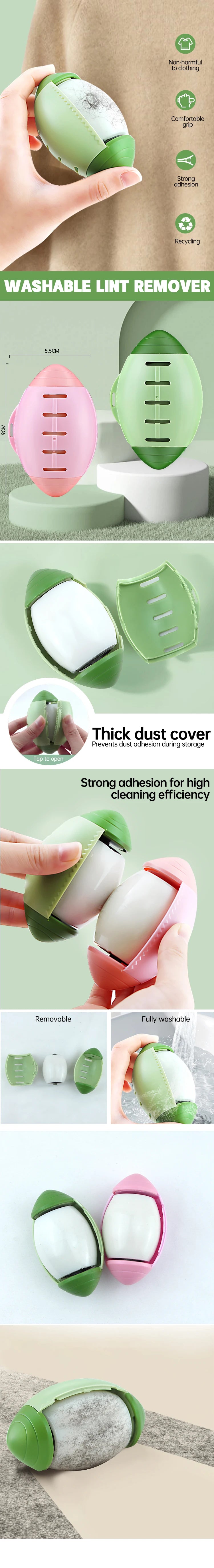 Washable Eco-Friendly Lint Remover | Portable Pet Hair & Dust Roller