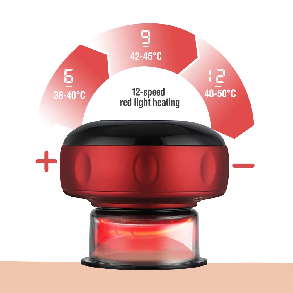 Smart 3-in-1 Vacuum Cupping & Gua Sha Set | 12-Level Heat & Suction Recovery System