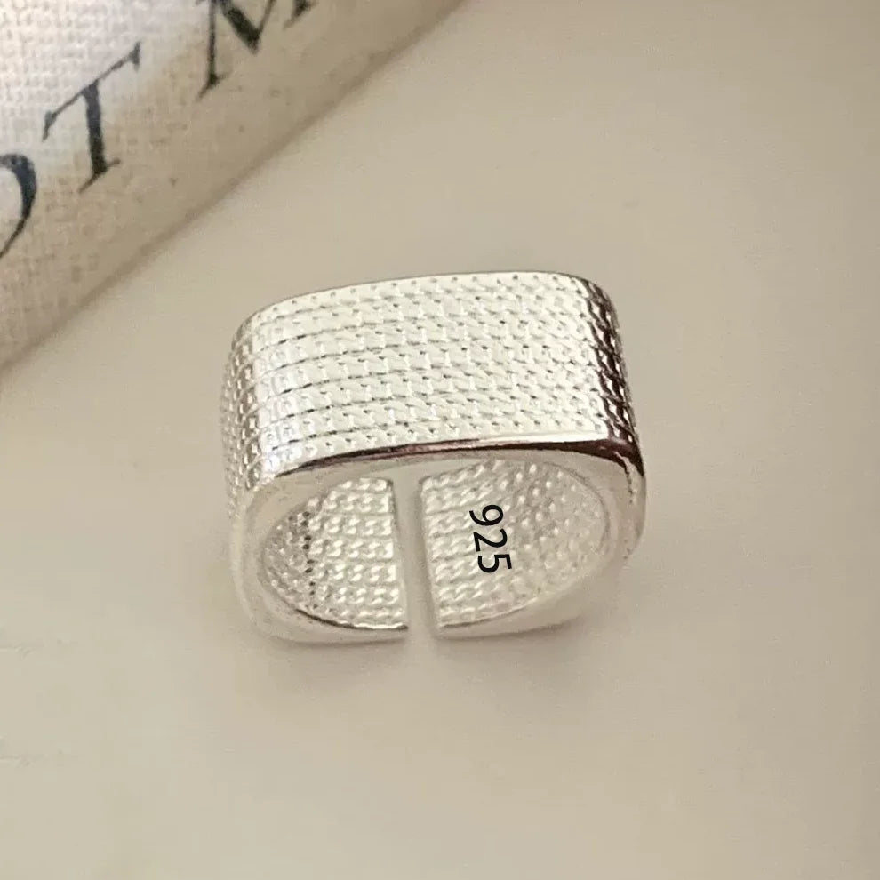 925 Sterling Silver Pearl Smile Adjustable Ring