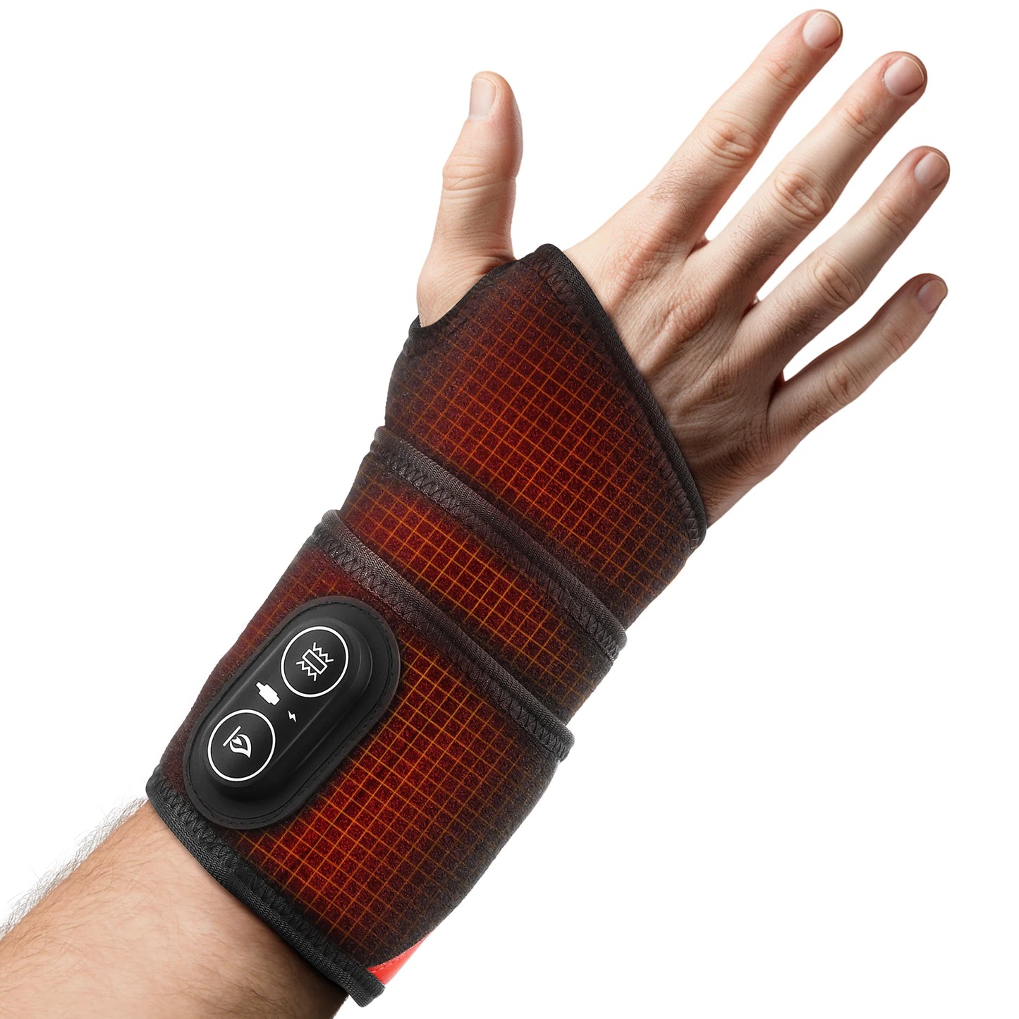 Red Light Therapy Wrist Massager Electric Infrared Heating Pad Vibration Wrap
