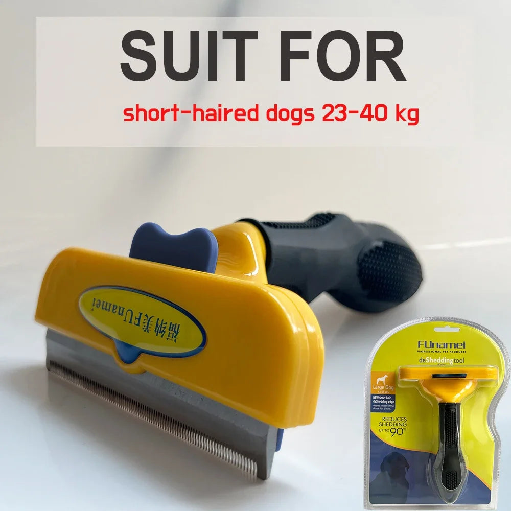 Pet Grooming Brush for Dogs & Cats – Hair Removal & Massage Comb Tool