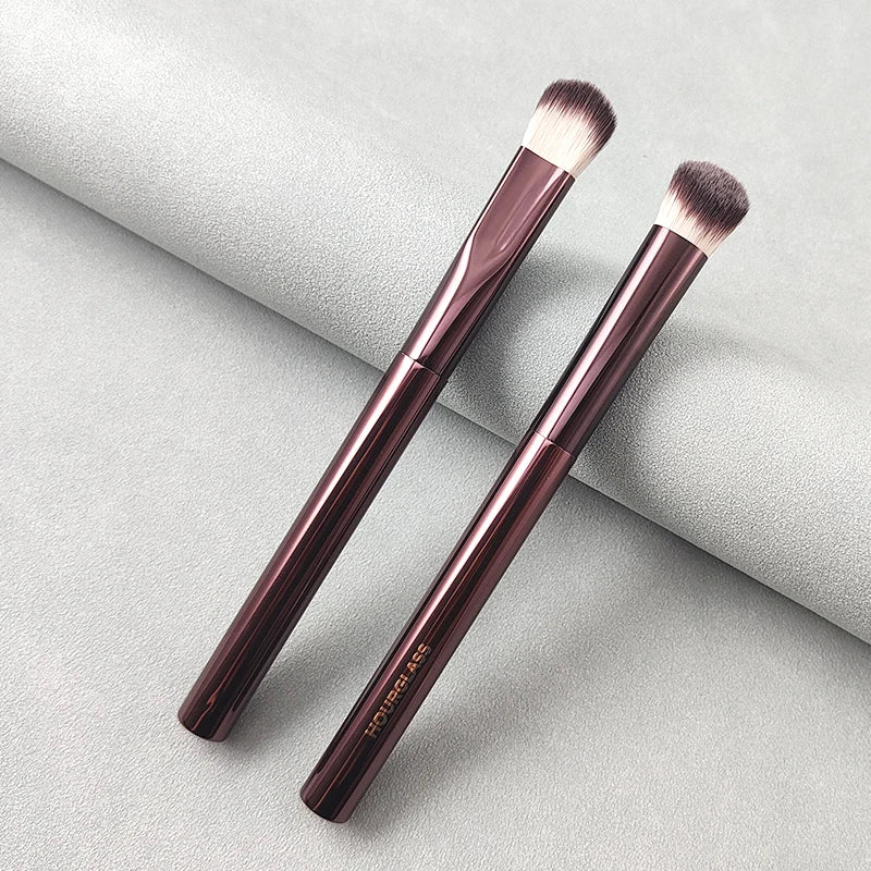 Hourglass Complexion Brush Set – 2pcs Soft Glow Foundation & Concealer Makeup Brushes