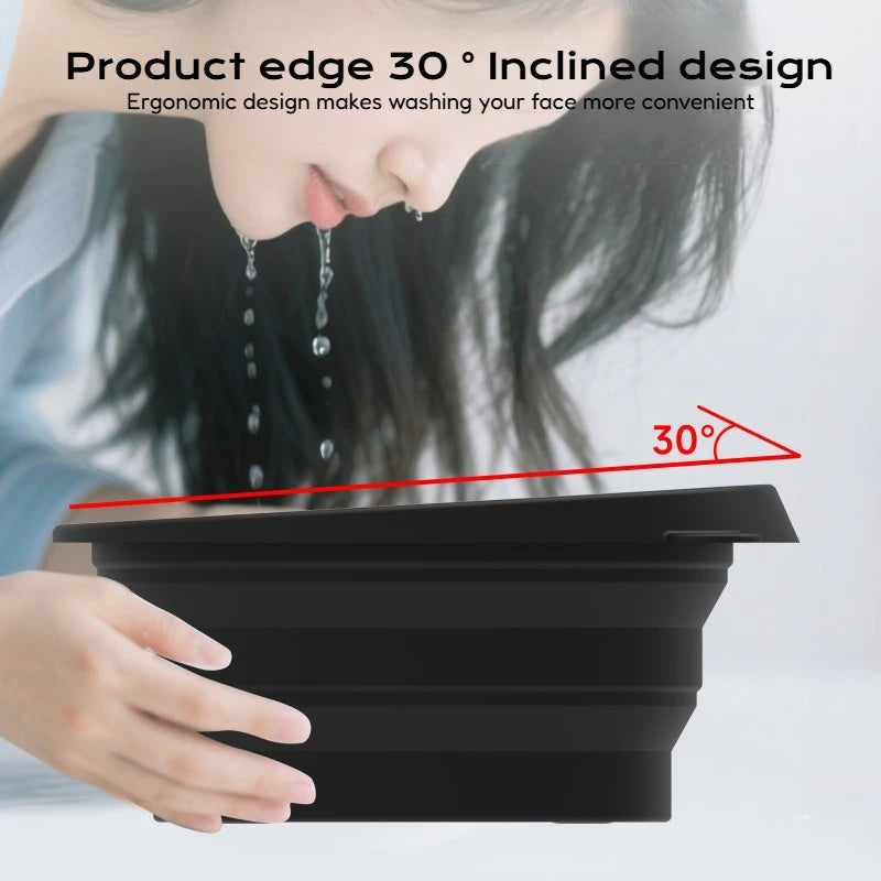 Collapsible Silicone Face Ice Bath Tray Cold Therapy for Facial Puffiness Portable Cryo Skin Tool Travel Beauty Bowl Facial Tool