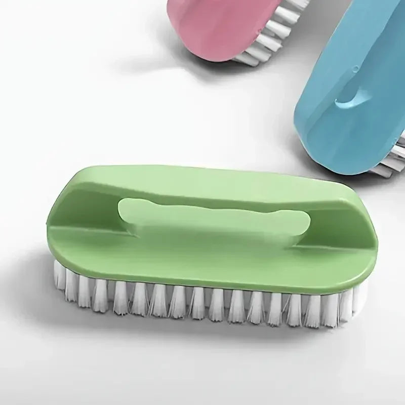 1PC Stiff Bristle Shoe Wash Plastic Brush Multi-functional Household Hand-held Cleaning Brush Laundry Bathroom Brush