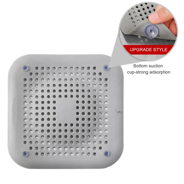 Silicone Sink Strainer Shower Drain Hair Catcher Bathtub Floor Filter Plug Cover