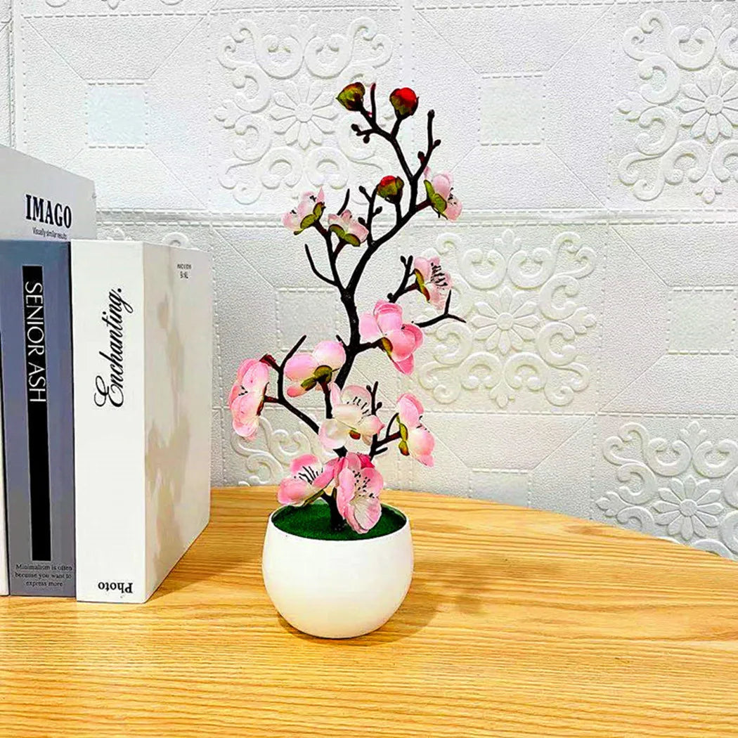 Artificial Bonsai Plum Blossom Sakura Tree