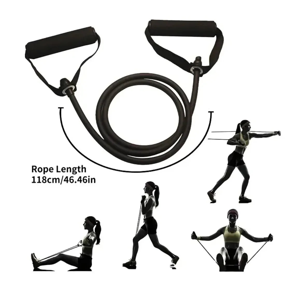 Resistance Bands with Handles – Full Body Strength Training Home Gym Set for Men & Women