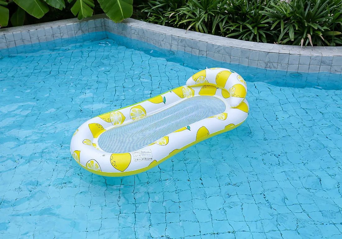 Rooxin Inflatable Water Hammock Floats Bed Swim Ring Tube Swimming Pool Mattresses Sleeping Bed Beach Lounger Chair